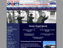 Tablet Screenshot of centertargetsports.com